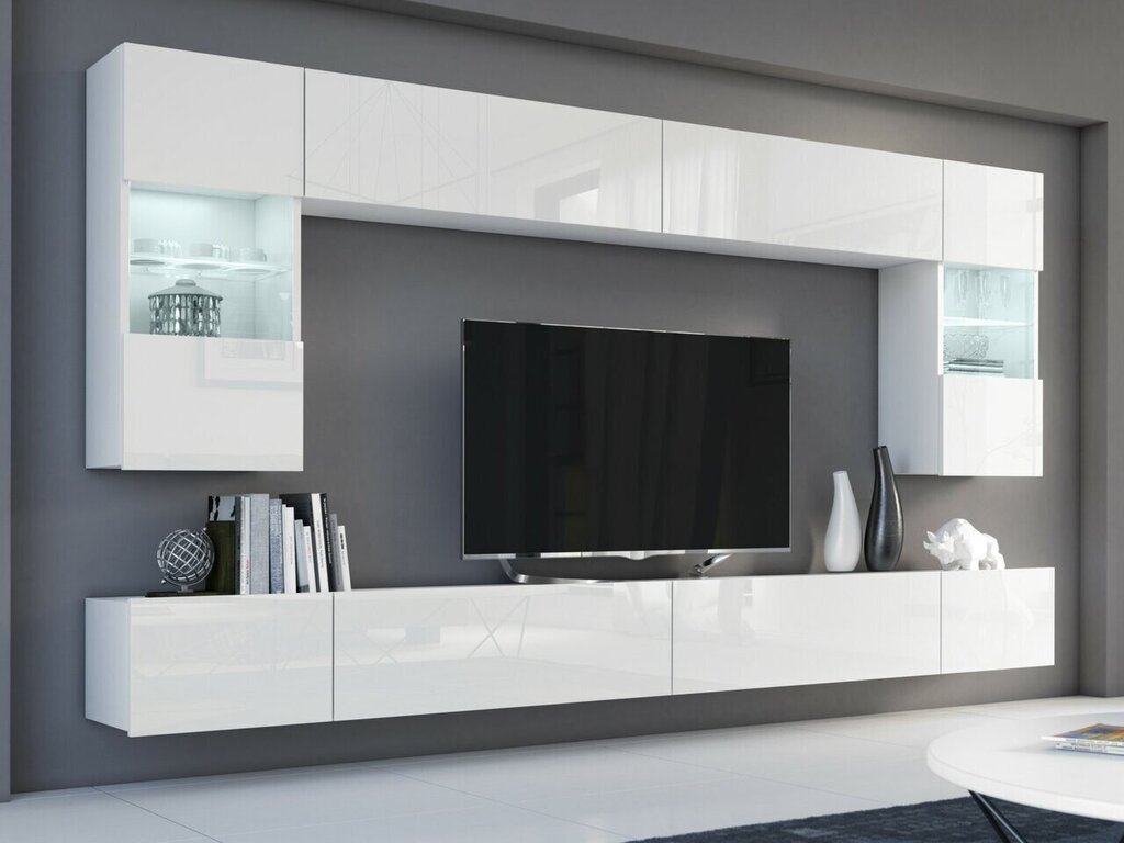 Wall unit gloss white gloss