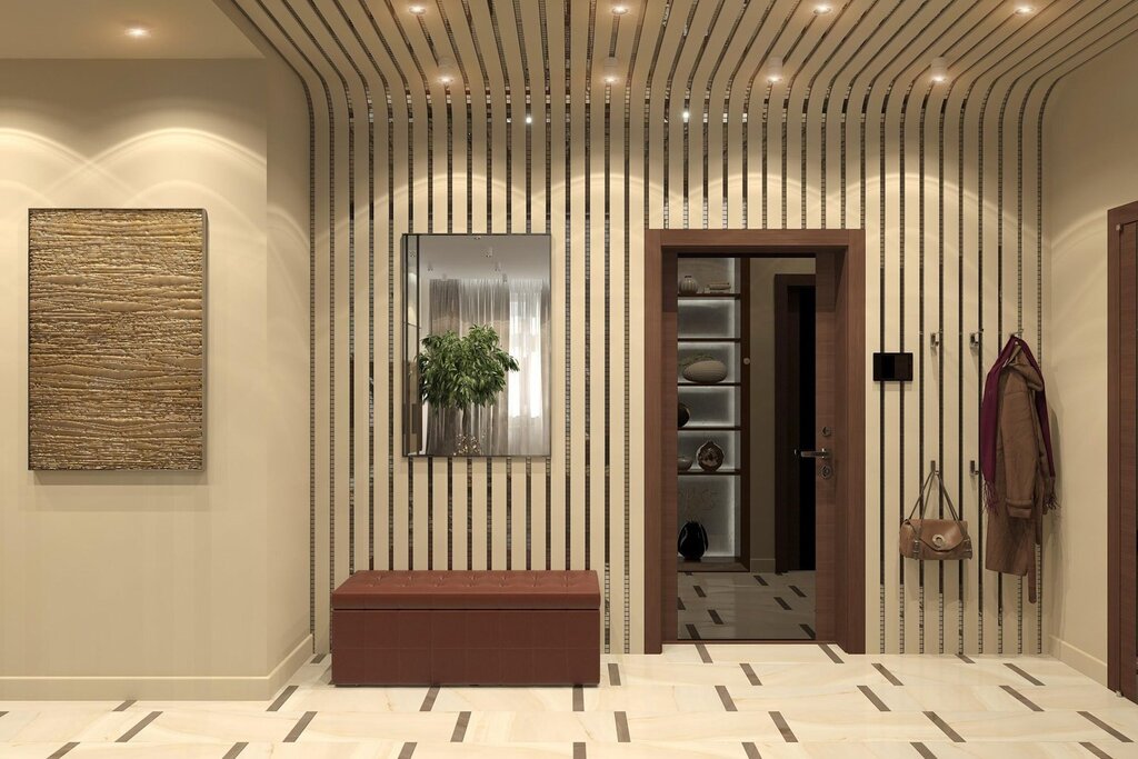 Wall panels for interior hallway decoration