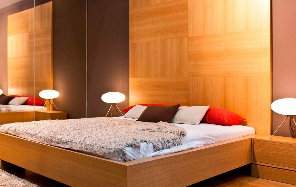 MDF wall panels in the bedroom 42 фото