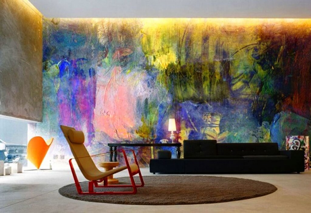 Abstract style in interior design