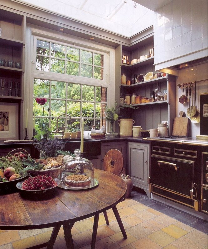 Boho style in kitchen interior