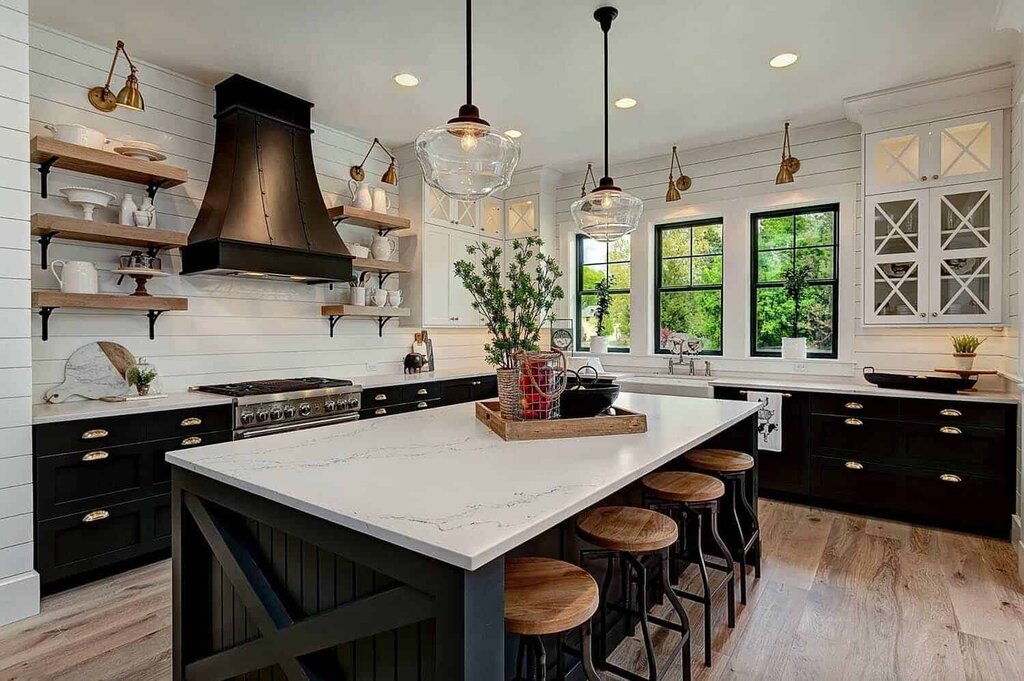 Farmhouse style in kitchen interior