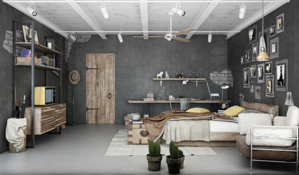 Industrial style in interior design