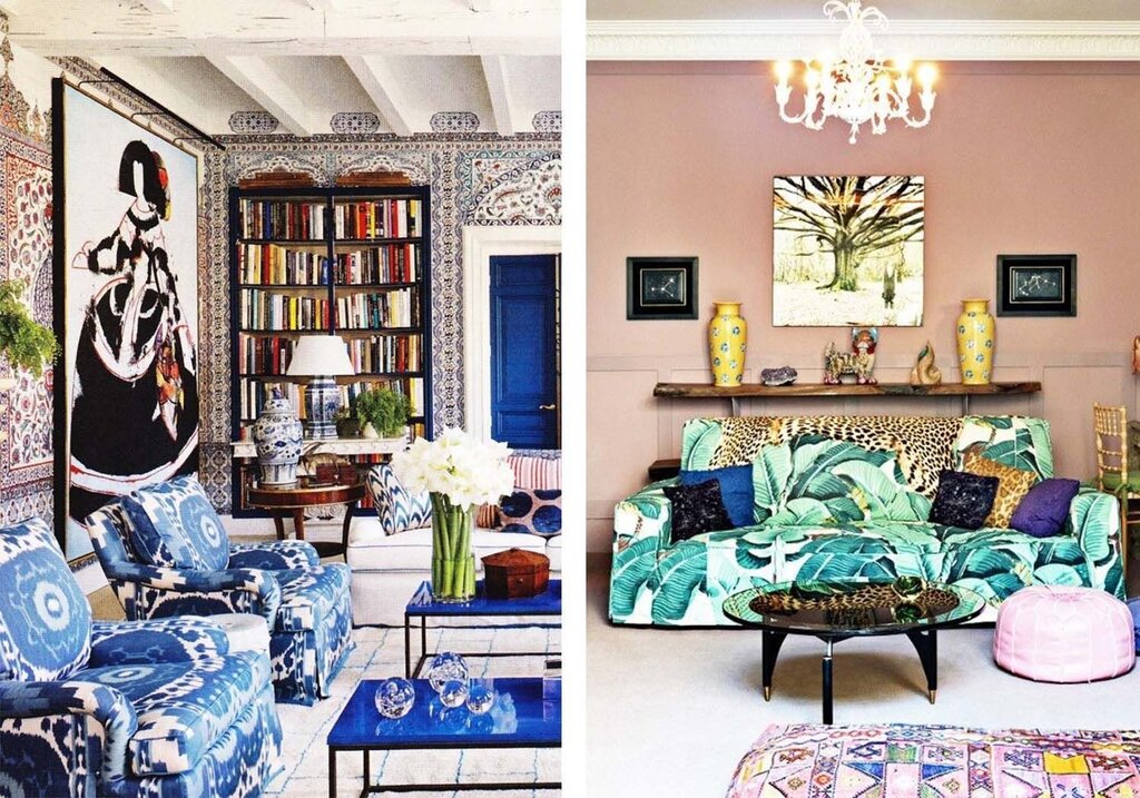 Maximalism style in interior design 16 фото