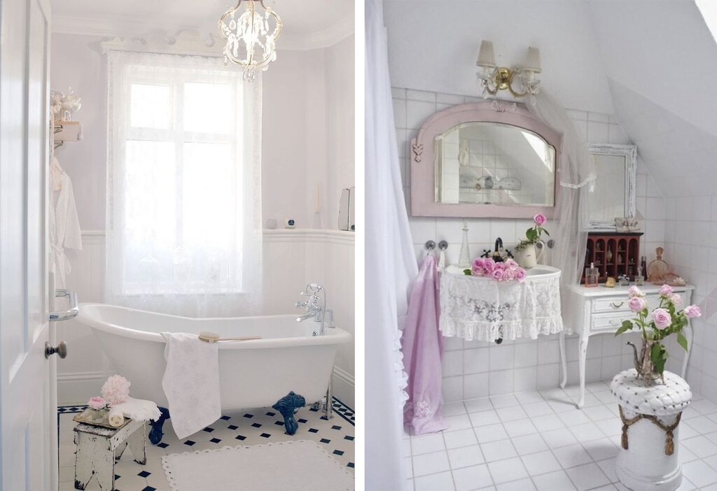 Provence style in the bathroom