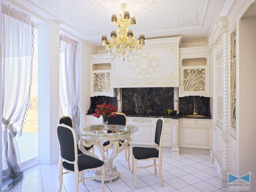 Rococo style in modern interior