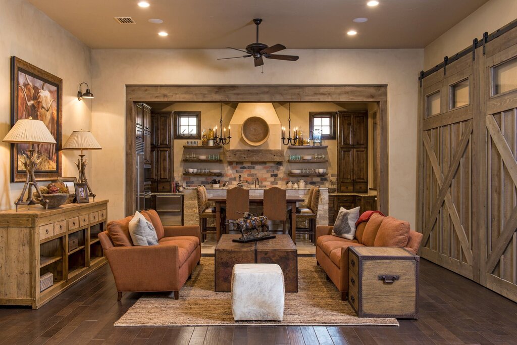 Rustic style in interior design