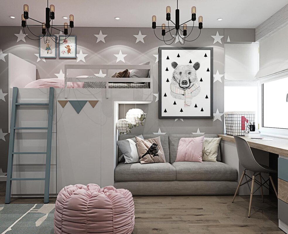 Stylish children's room for a boy