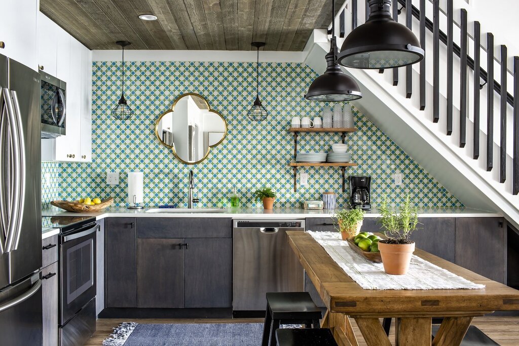 Stylish wallpaper for the kitchen