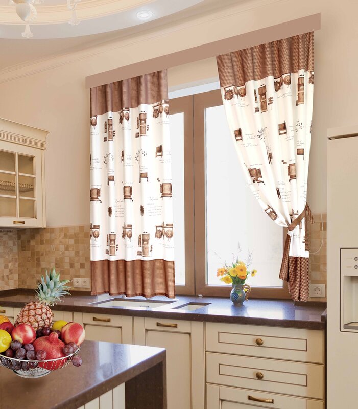 Stylish curtains for the kitchen