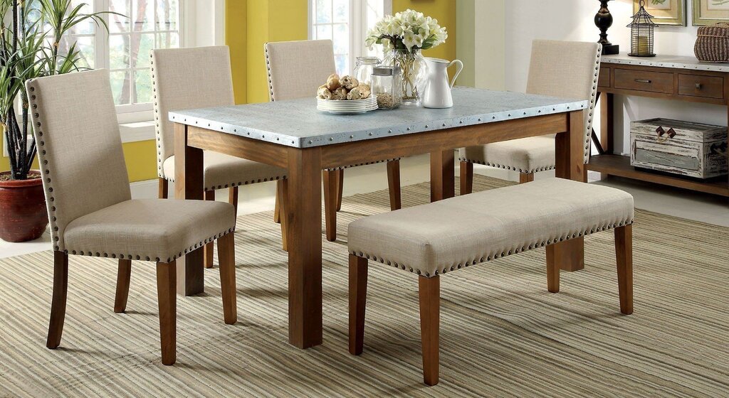 Wooden dining table