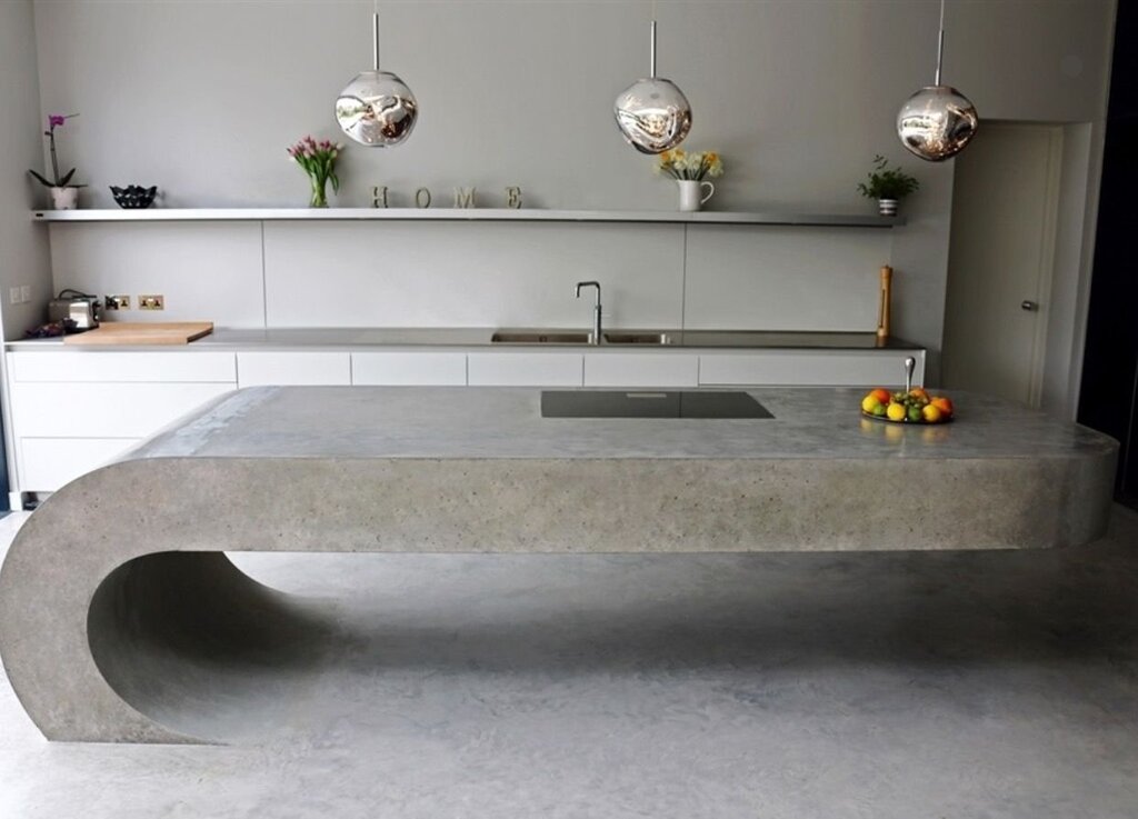 Concrete countertop 38 фото