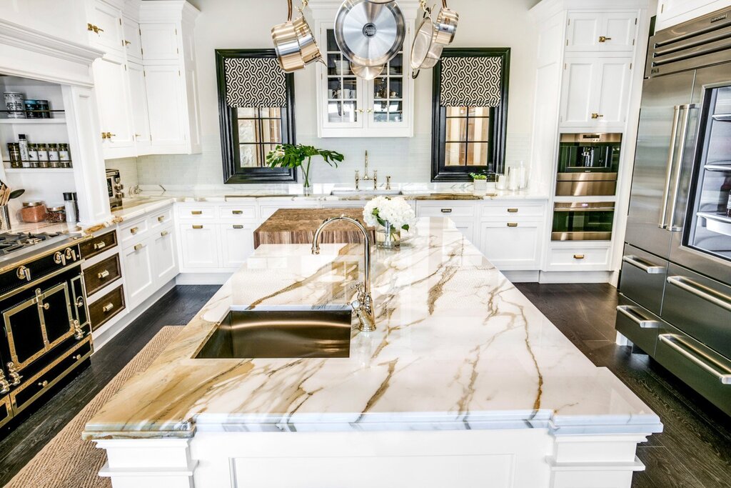 Calacatta marble countertop