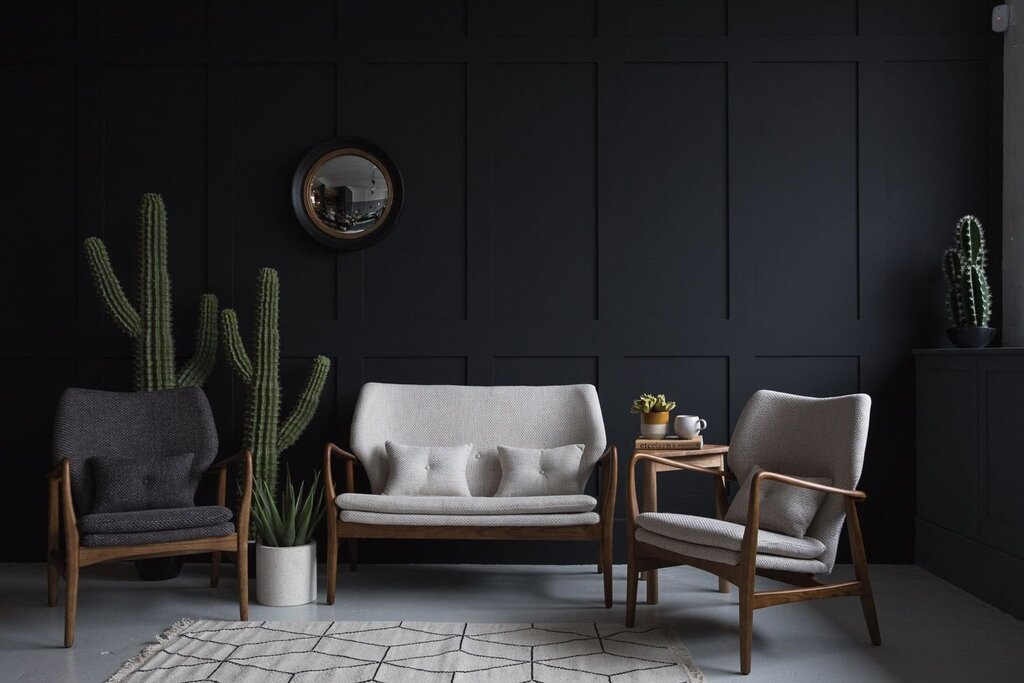 Chairs in the living room interior