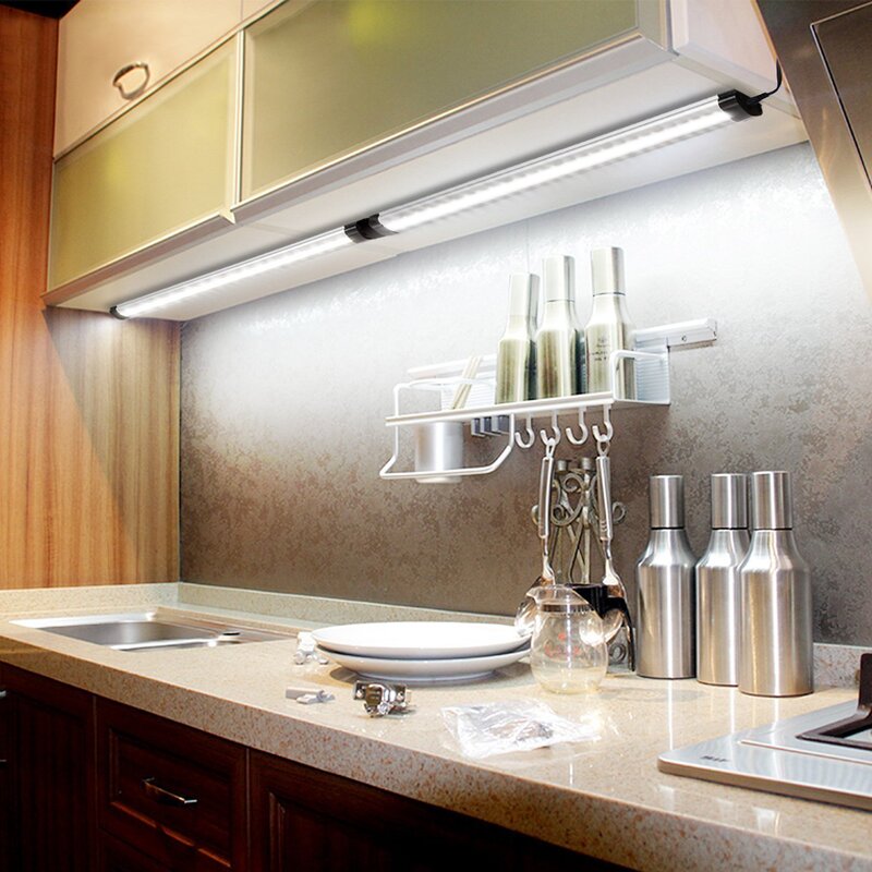 Light fixture above the kitchen sink