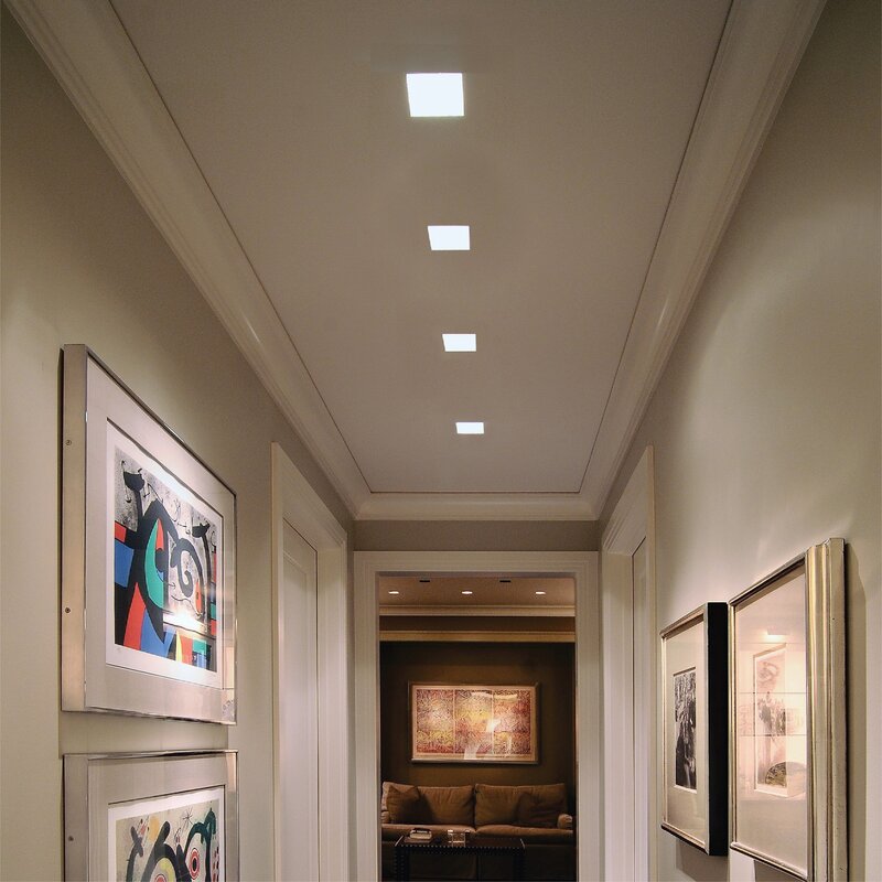 Lamps for stretch ceilings in the hallway