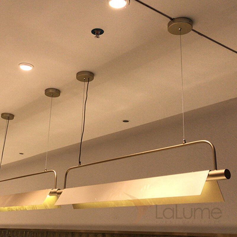 Lamps for a slatted ceiling