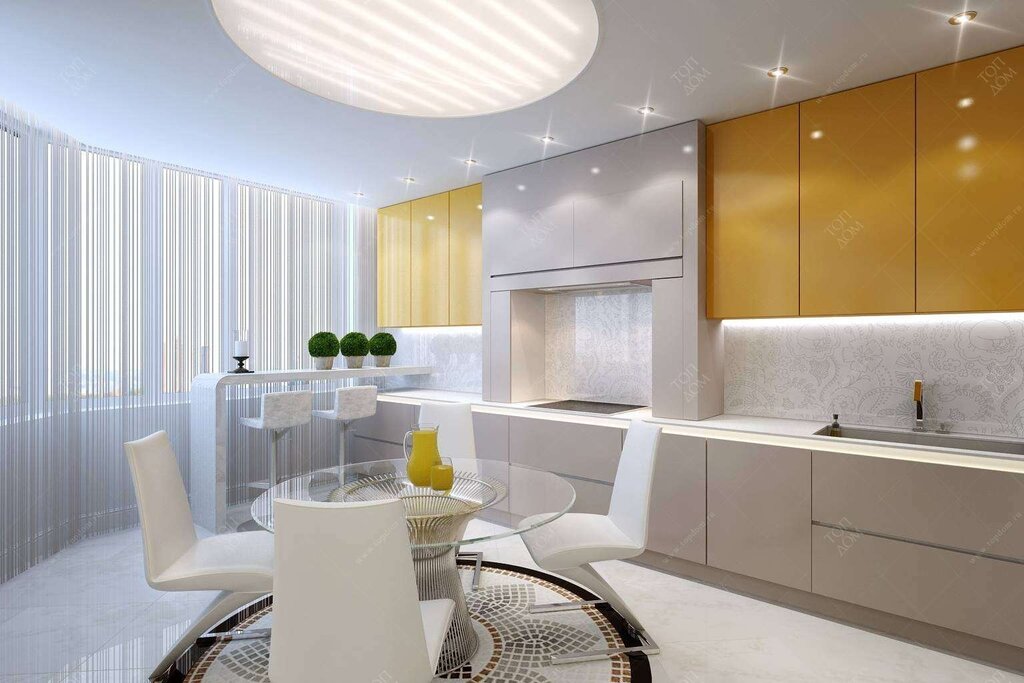 Bright kitchens in a modern style