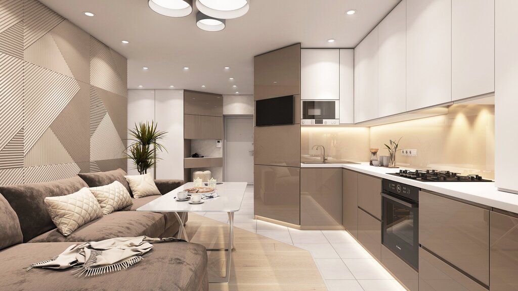 Light beige kitchen