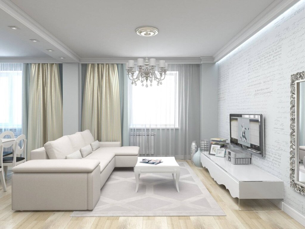 Light gray living room