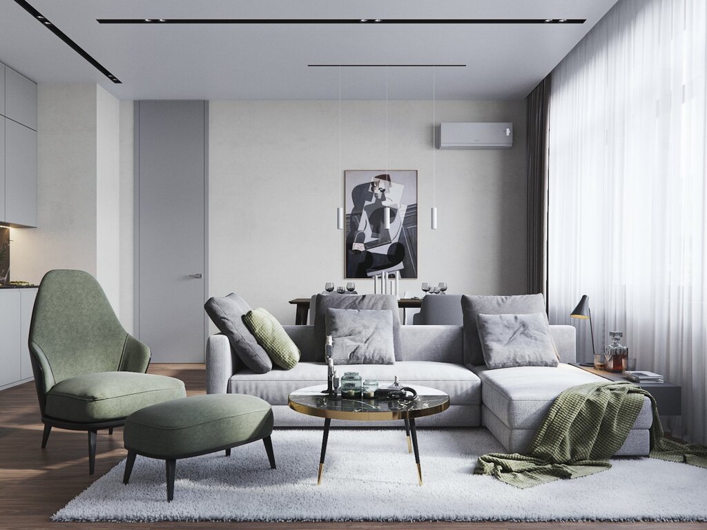 Light gray apartment interior