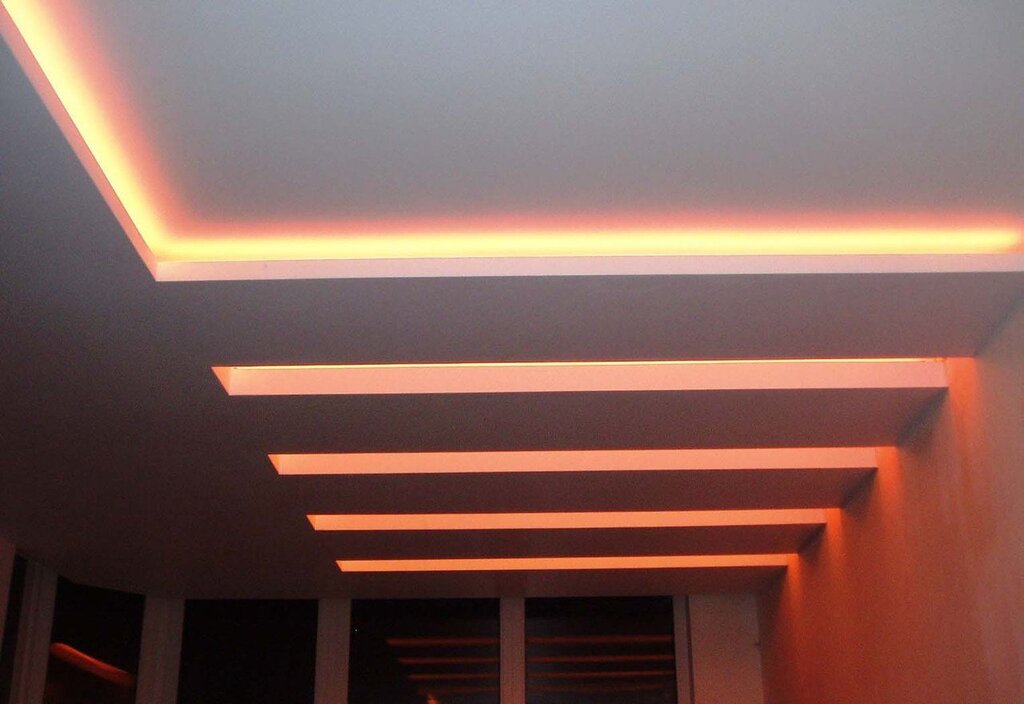 LEDs under the stretch ceiling