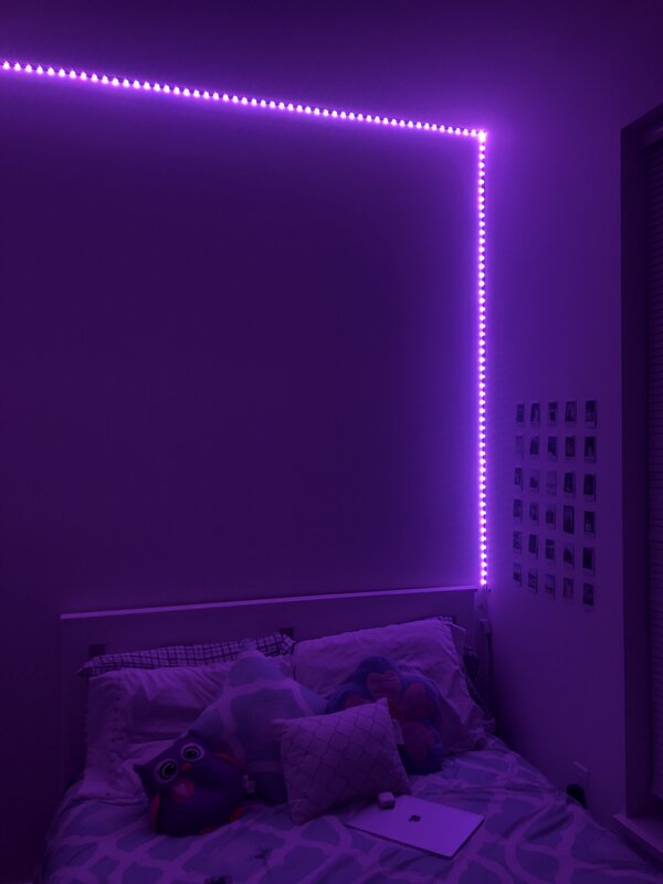 LED strip in a teenager's room 38 фото