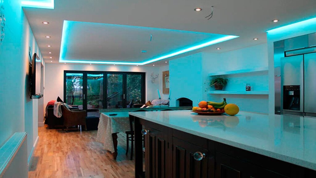 LED strip for a suspended ceiling