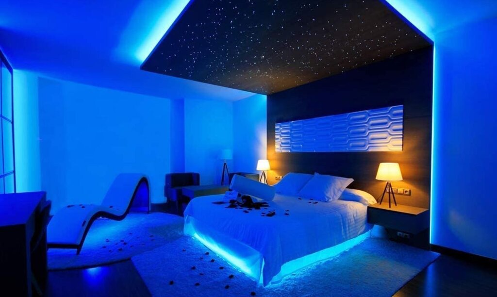 LED strip in the bedroom