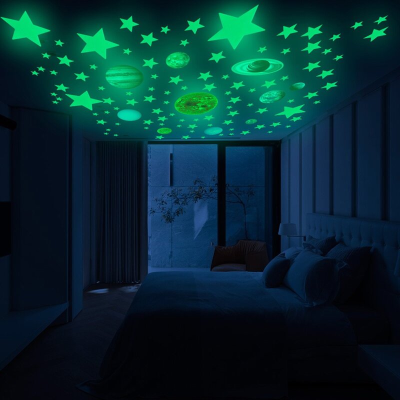 Glow-in-the-dark stickers for the ceiling 8 фото