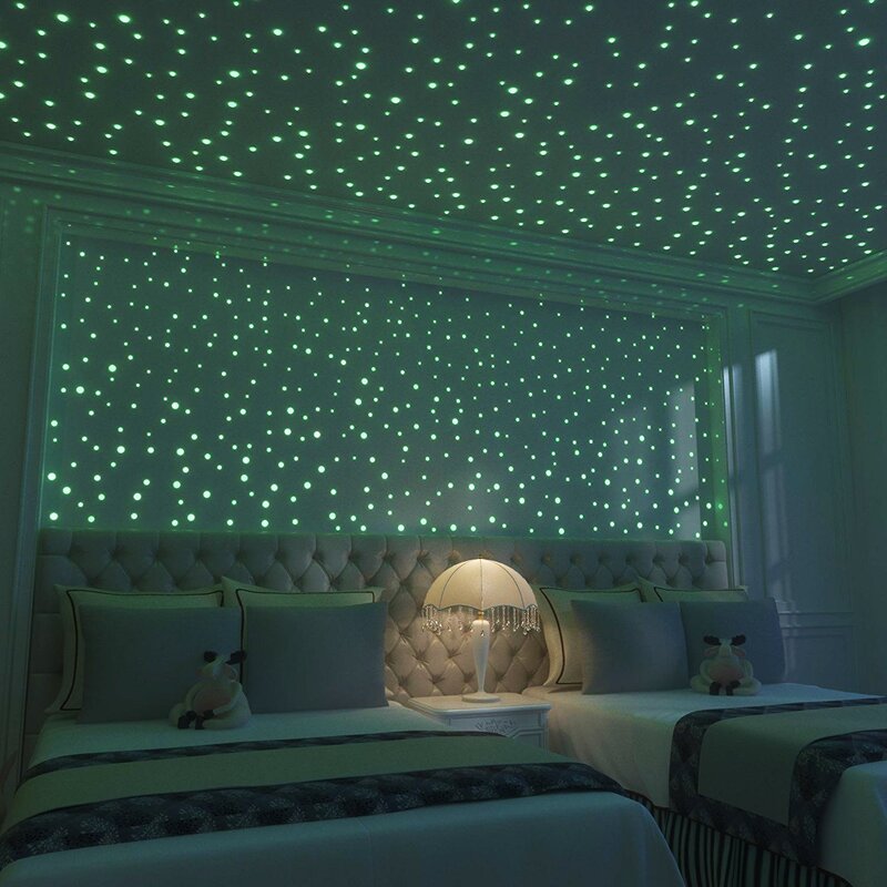 Glowing stars on the ceiling