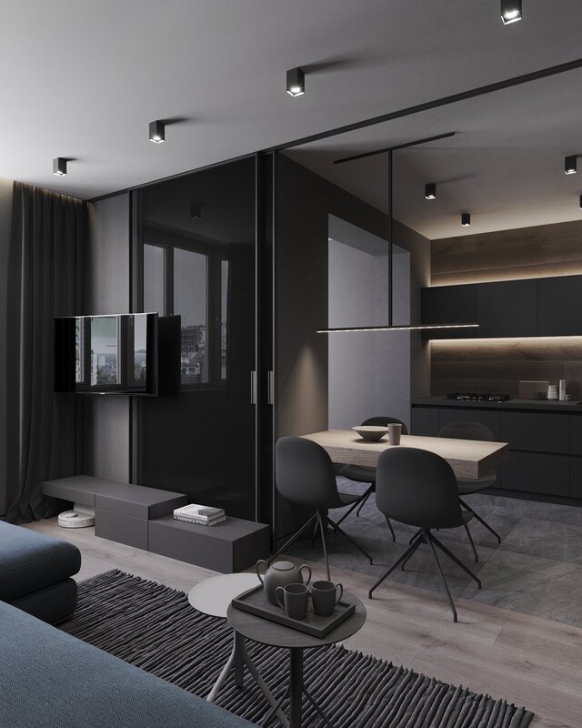 Dark apartment