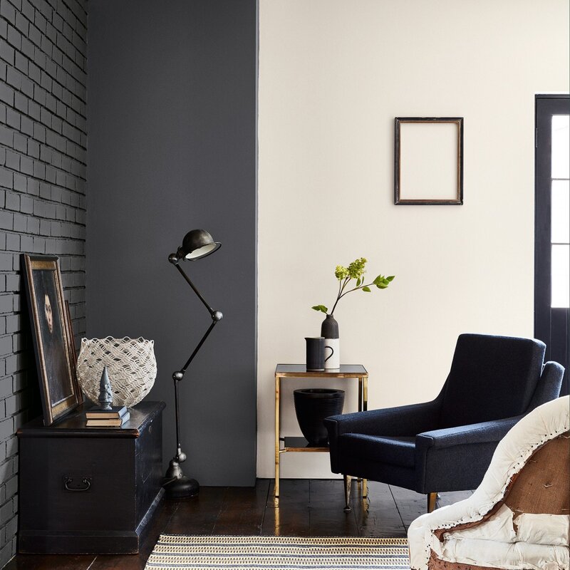 Dark gray paint for walls