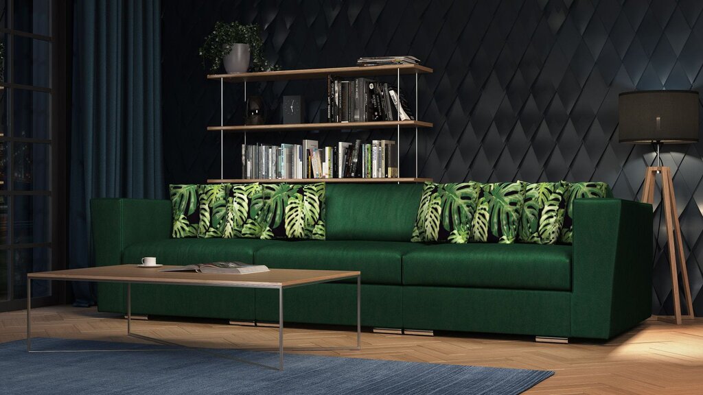 Dark green sofa