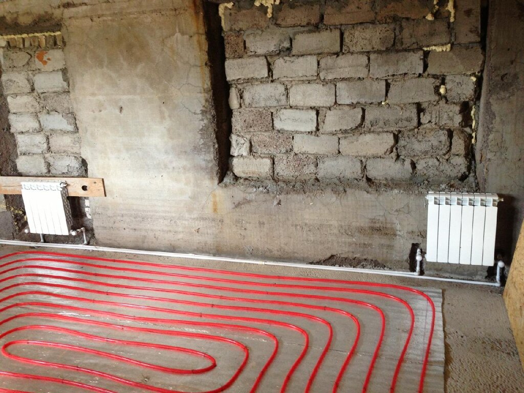 Underfloor heating from the boiler