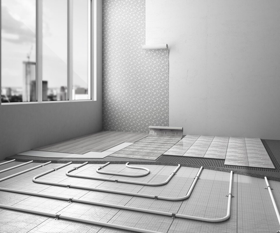 Underfloor heating in the apartment