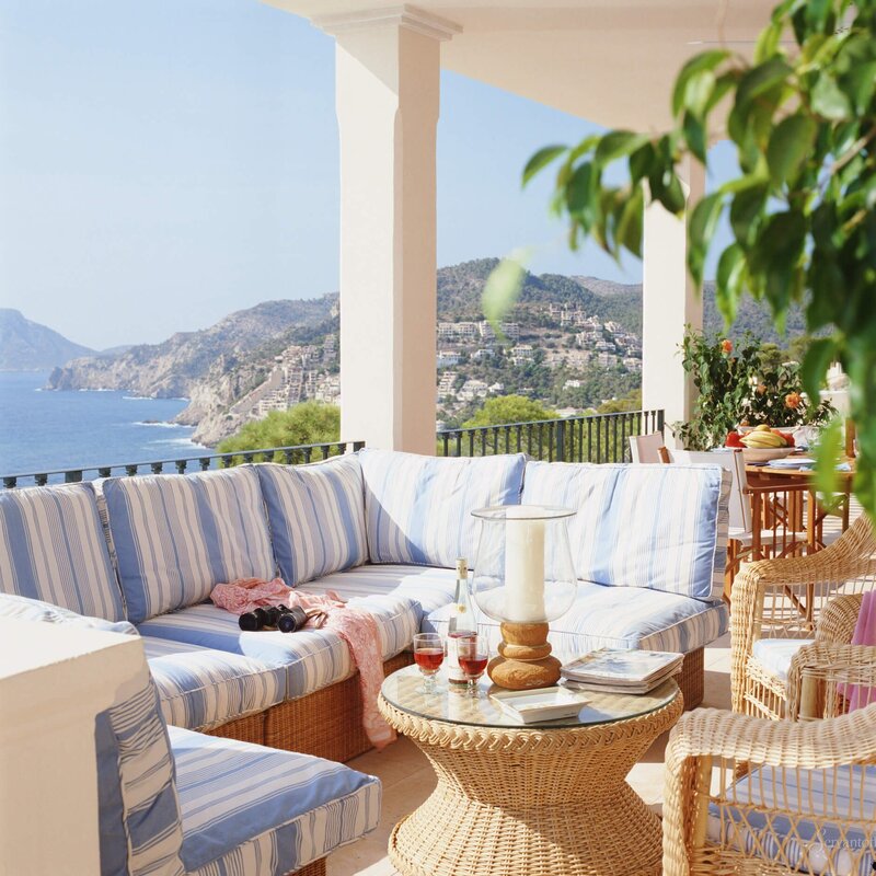 Terrace in Mediterranean style