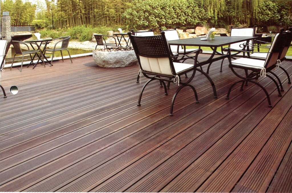 Decking board in the interior