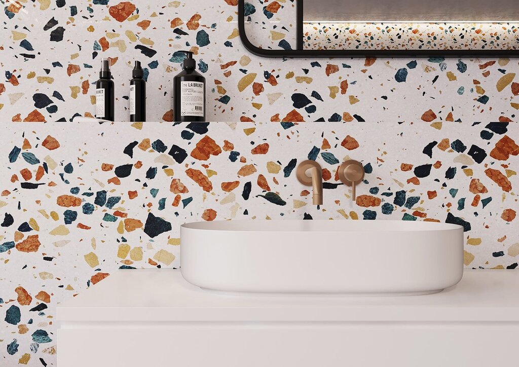 Terrazzo in the kitchen interior