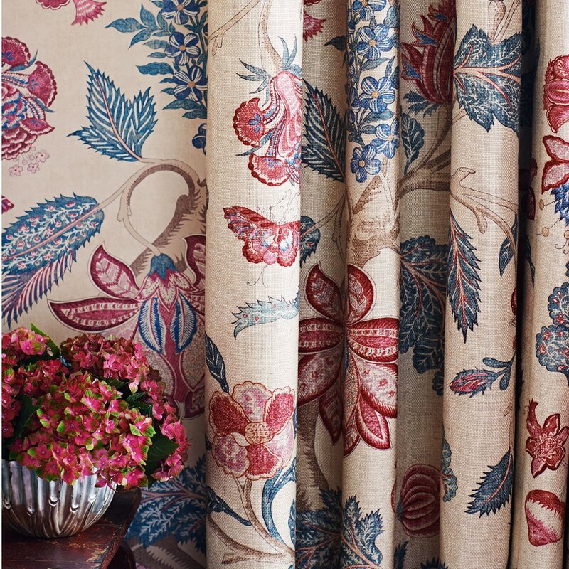 Companion fabrics for curtains