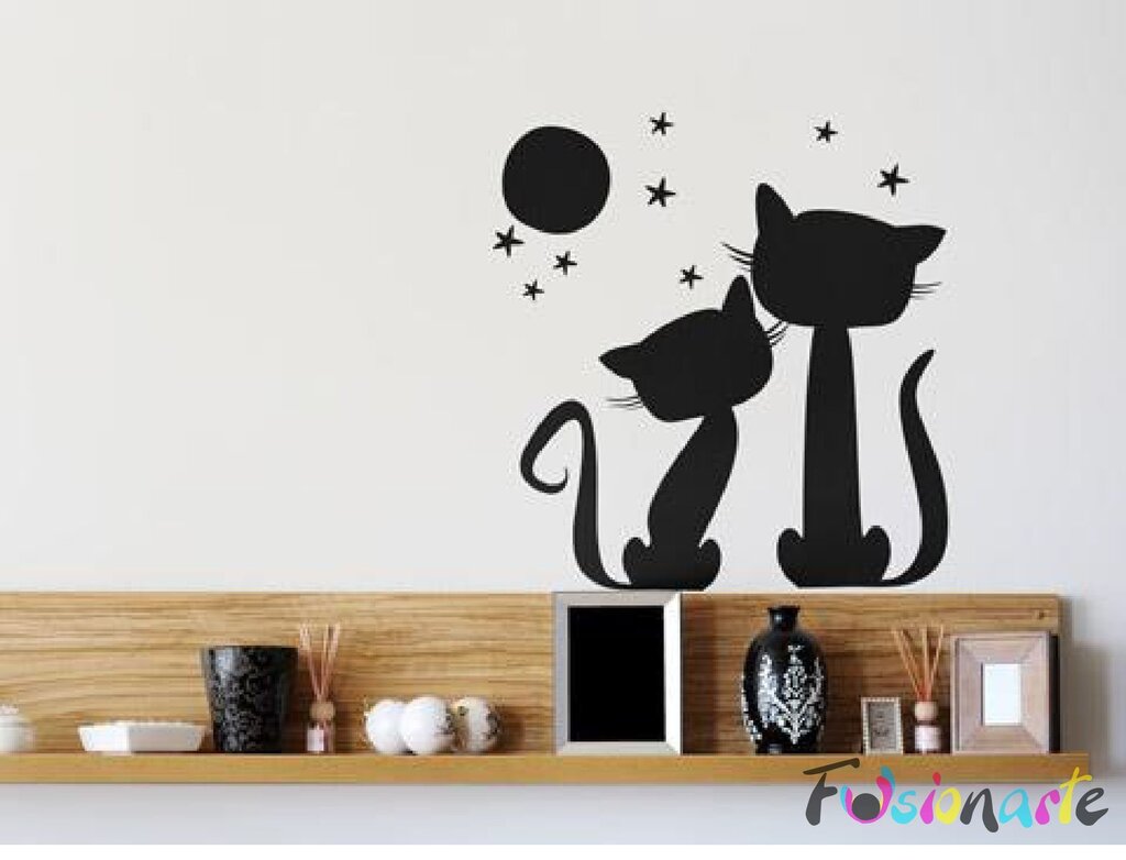 Cat stencil for the wall