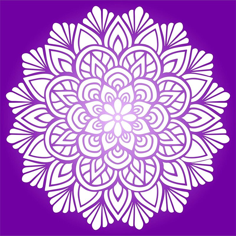 Stencil Mandala for the wall