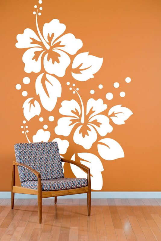 Large stencil for wall painting