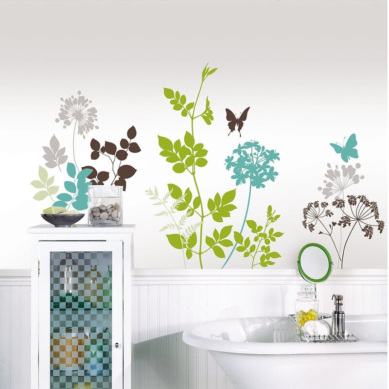 Stencils for decorating bathroom tiles