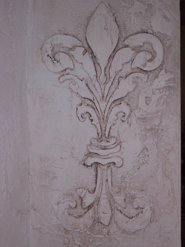 Stencils for decorative plaster