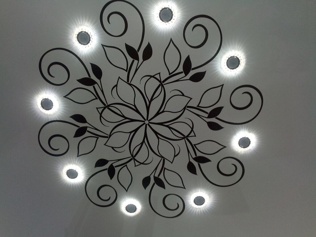 Stencils for stretch ceiling