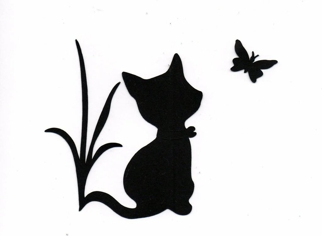 Stencils of cats for decoration