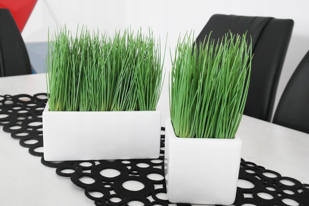 Artificial decorative grass for interior