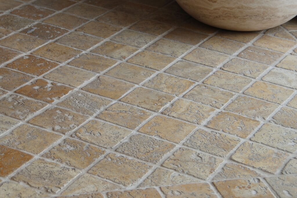 Travertine tile