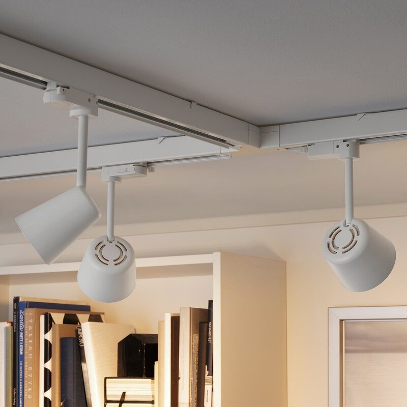 Track lighting system for stretch ceilings